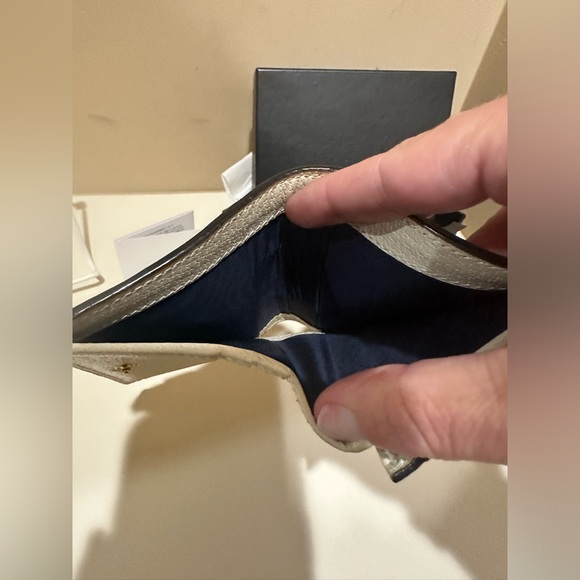 Gucci Ophidia Marmont White Web Bifold Snap Wallet w/box - Picture 13 of 13